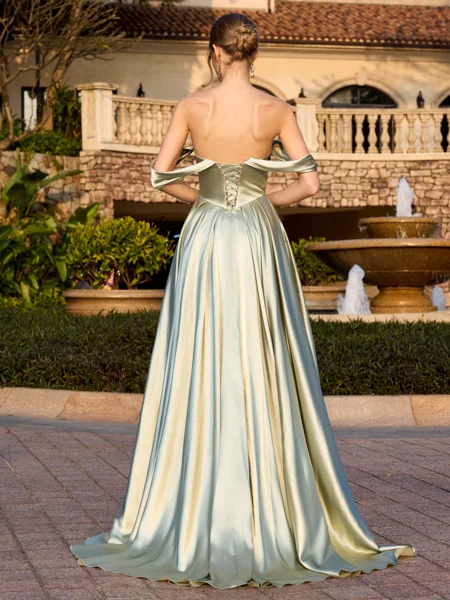 A-line Off-the-Shoulder...