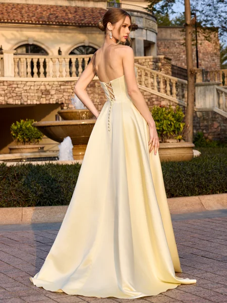 A-line Straight Pleated...