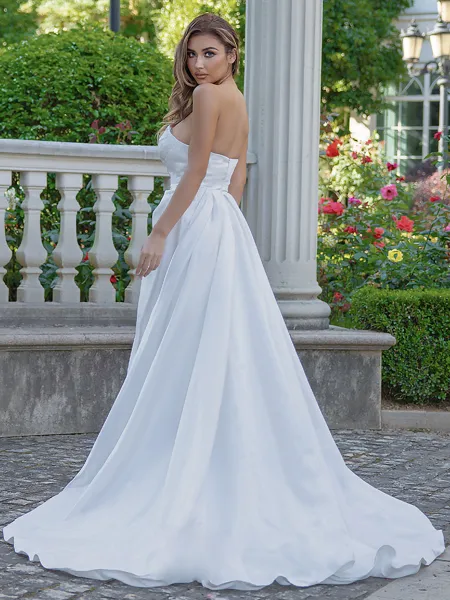 A-line/Princess Satin...