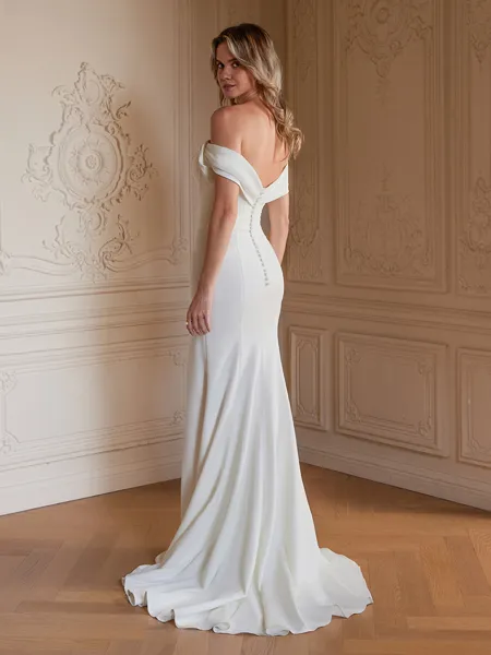 Sheath/Column Stretch Crepe...