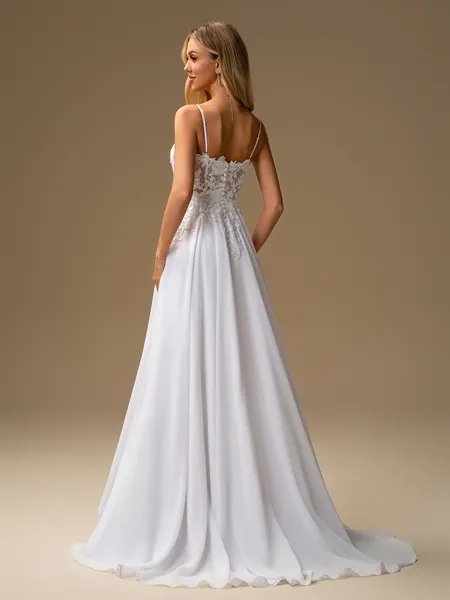 A-line Spaghetti Straps...