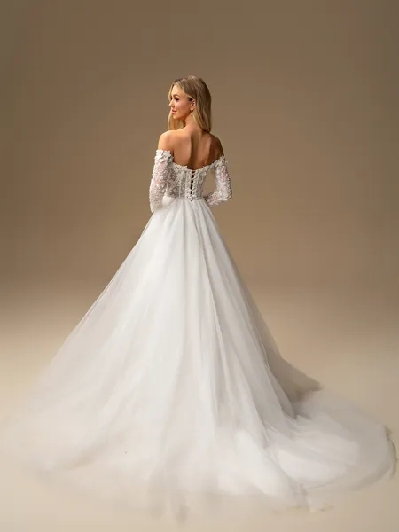 A-line Off-the-Shoulder...