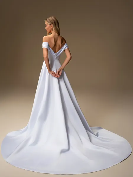 A-line Off-the-Shoulder...