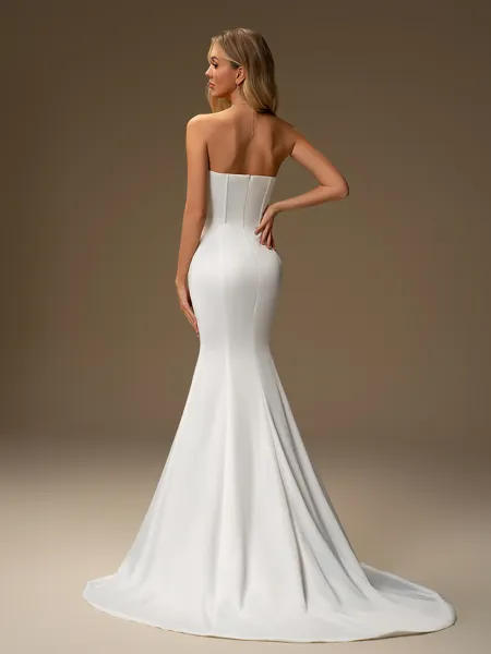 Sheath Sweetheart Pleated...