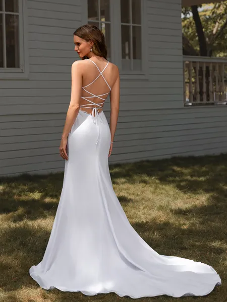 Sheath Spaghetti Straps...