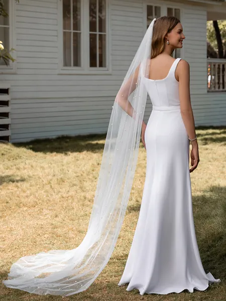 Sheath Square Floor-Length...