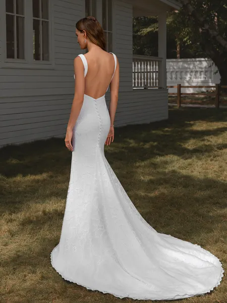 Sheath V-neck Appliques...