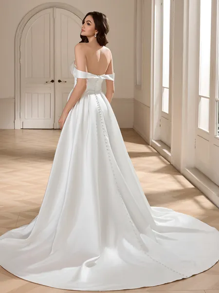 A-line Off-the-Shoulder...