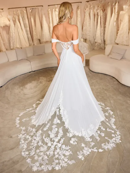 A-line Off-the-Shoulder...