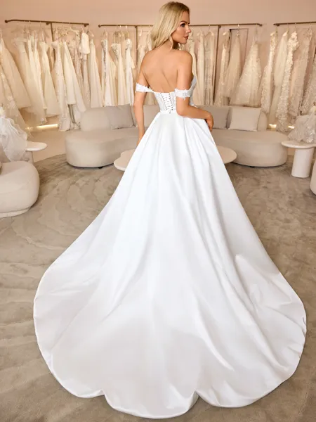 A-line Off-the-Shoulder...