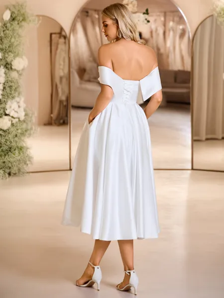 A-line Off-the-Shoulder...