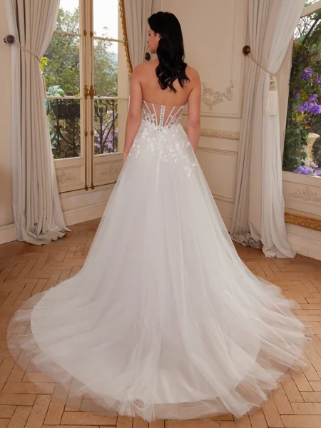 A-line Sweetheart Appliques...