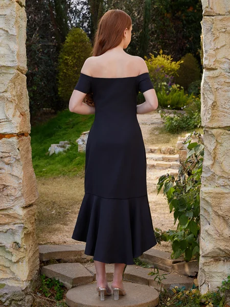 Sheath Off-the-Shoulder...