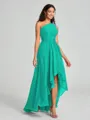 A-line/Princess One-Shoulder Asymmetrical Sleeveless Chiffon Bridesmaid Dress