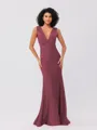 A-Line/Princess Chiffon Applique Square Sleeveless Floor-Length Bridesmaid Dresses