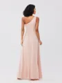 A-Line/Princess Jersey Ruffles One-Shoulder Sleeveless Floor-Length Bridesmaid Dresses