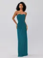 A-Line/Princess Chiffon Ruffles Sweetheart Sleeveless Floor-Length Bridesmaid Dresses