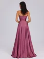 A-line Sweetheart Pleated Floor-Length Silk Like Satin Bridesmaid Dress