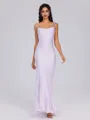 Sheath Spaghetti Straps Ankle-Length Bridesmaid Dress