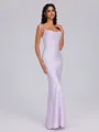Sheath Spaghetti Straps Ankle-Length Bridesmaid Dress