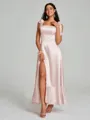 A-Line/Princess Straps Ankle-Length Sleeveless Silk like Satin Bridesmaid Dress