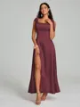 A-Line/Princess Straps Ankle-Length Sleeveless Silk like Satin Bridesmaid Dress