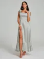 A-Line/Princess Straps Ankle-Length Sleeveless Silk like Satin Bridesmaid Dress