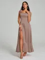 A-Line/Princess Straps Ankle-Length Sleeveless Silk like Satin Bridesmaid Dress