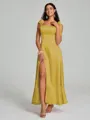 A-Line/Princess Straps Ankle-Length Sleeveless Silk like Satin Bridesmaid Dress