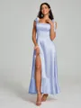 A-Line/Princess Straps Ankle-Length Sleeveless Silk like Satin Bridesmaid Dress