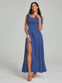 A-Line/Princess Straps Ankle-Length Sleeveless Silk like Satin Bridesmaid Dress