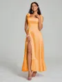 A-Line/Princess Straps Ankle-Length Sleeveless Silk like Satin Bridesmaid Dress