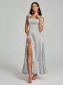 A-Line/Princess Straps Ankle-Length Sleeveless Silk like Satin Bridesmaid Dress