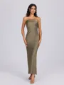 Sheath Straight Ankle-Length Bridesmaid Dress