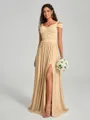 A-Line/Princess Sweetheart Floor-Length Sleeveless Jersey Bridesmaid Dress