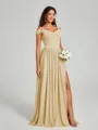 A-Line/Princess Sweetheart Floor-Length Sleeveless Jersey Bridesmaid Dress