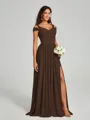 A-Line/Princess Sweetheart Floor-Length Sleeveless Jersey Bridesmaid Dress