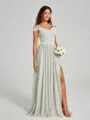 A-Line/Princess Sweetheart Floor-Length Sleeveless Jersey Bridesmaid Dress