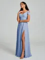 A-line/Princess V-neck Floor-Length Sleeveless Chiffon Bridesmaid Dress