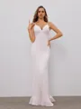 Sheath V-neck Floor-Length Porm Dress