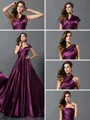 A-line/Princess Other Sweep Train Silk Like Satin Bridesmaid Dresses