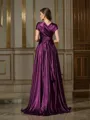 A-line/Princess Other Sweep Train Silk Like Satin Bridesmaid Dresses