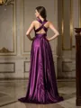 A-line/Princess Other Sweep Train Silk Like Satin Bridesmaid Dresses