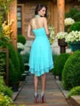 A-line/Princess Halter Asymmetrical Chiffon Bridesmaid Dresses
