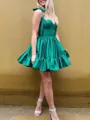A-Line/Princess Sweetheart Short/Mini Taffeta Homecoming Dress With Ruffles