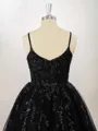 Ball-Gown Tulle V-neck Appliques Lace Short/Mini Homecoming Dress