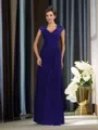 Trumpet/Mermaid V-neck Floor-Length Chiffon Mother of the Bride Dresses