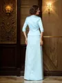 Sheath/Column Strapless Floor-Length Satin Mother of the Bride Dresses