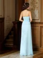 Sheath/Column Strapless Floor-Length Satin Mother of the Bride Dresses