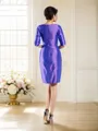 Sheath/Column Bateau Knee-Length Taffeta Mother of the Bride Dresses